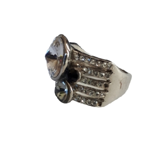 Crystal silver ring - Picture 3 of 4